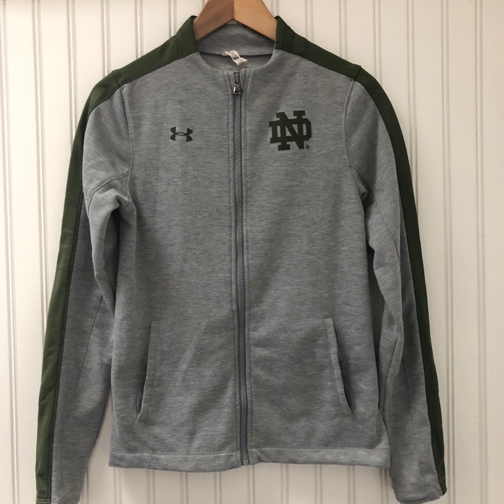 Under Armour Notre Dame Fitted Cold Gear Full Zip